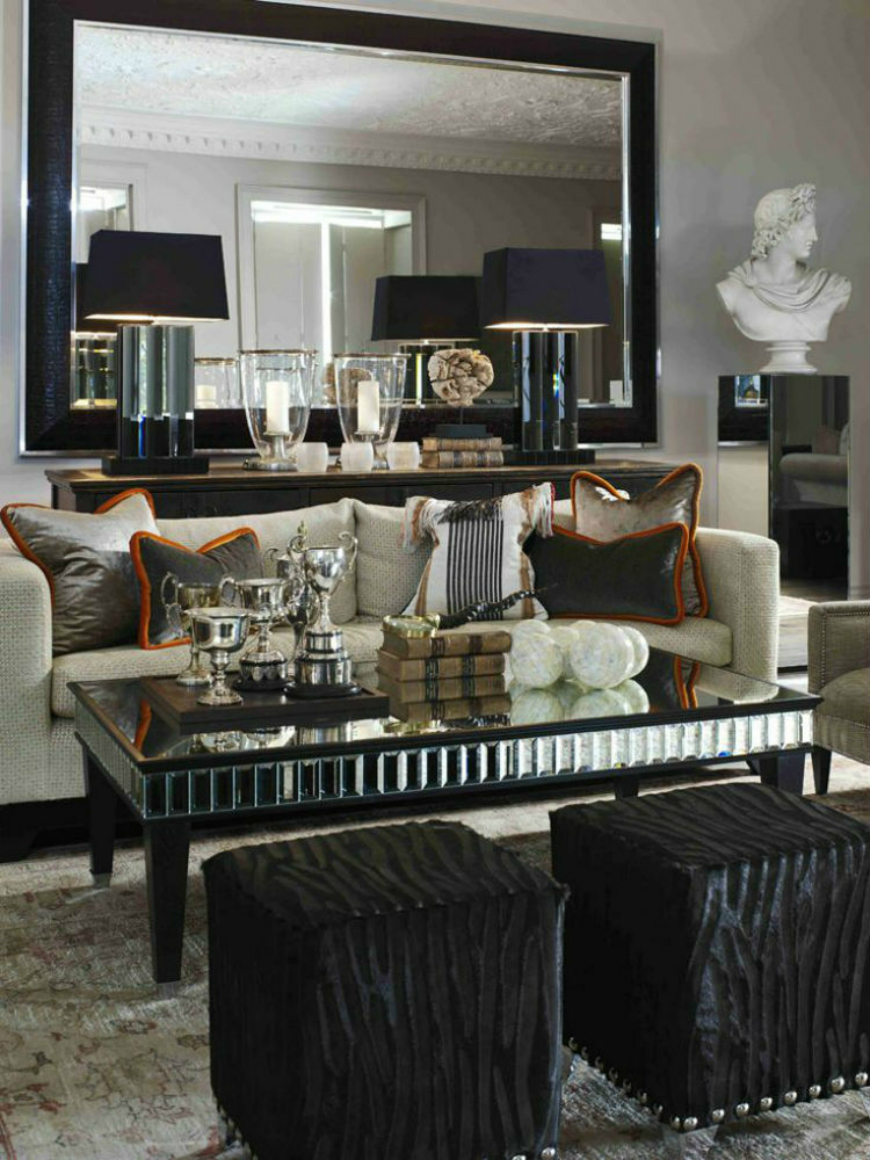 Black and White Living Room Ideas