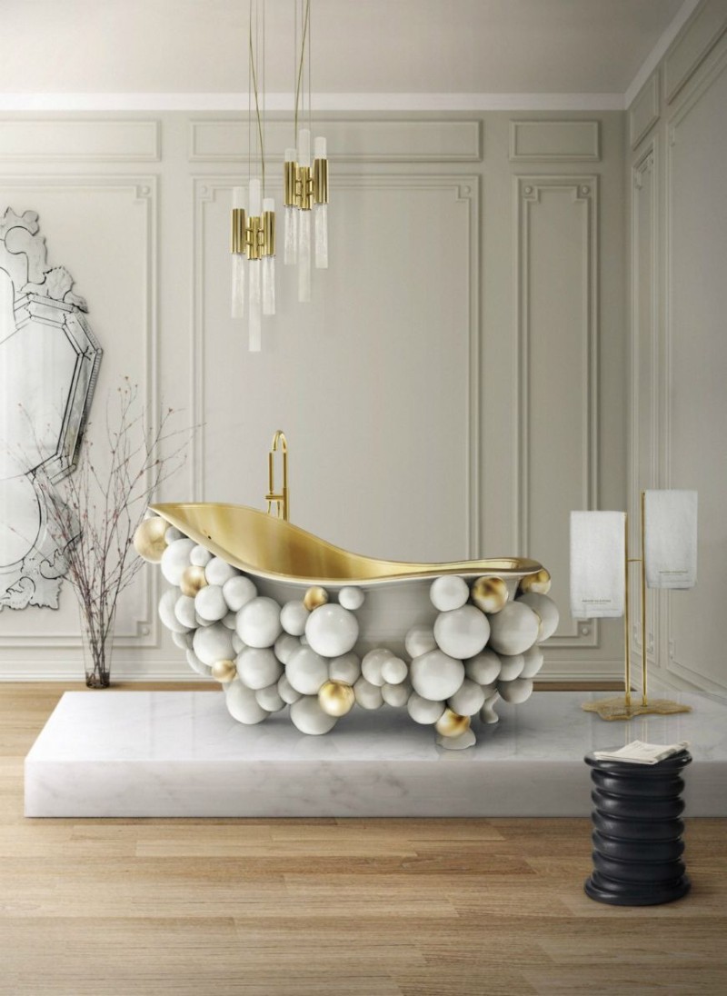 Unique Side Tables For Luxury Bathrooms